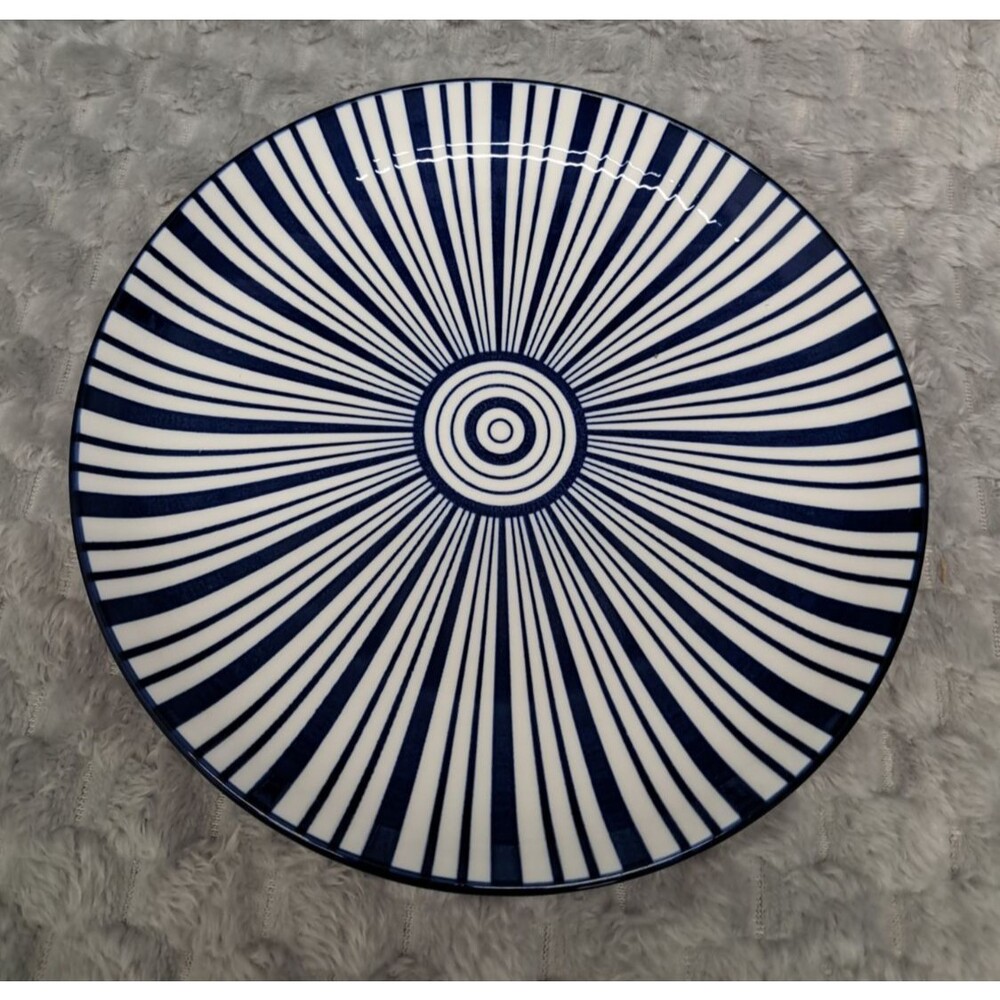 Set 4 Selamica Porcelain Salad Plates 8" Colorful Geometric Ceramic Dinnerware - Picture 8 of 15